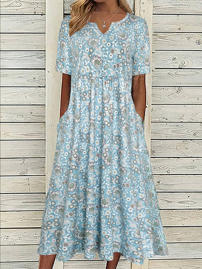 Margherita Azzurra — Abito con stampa floreale