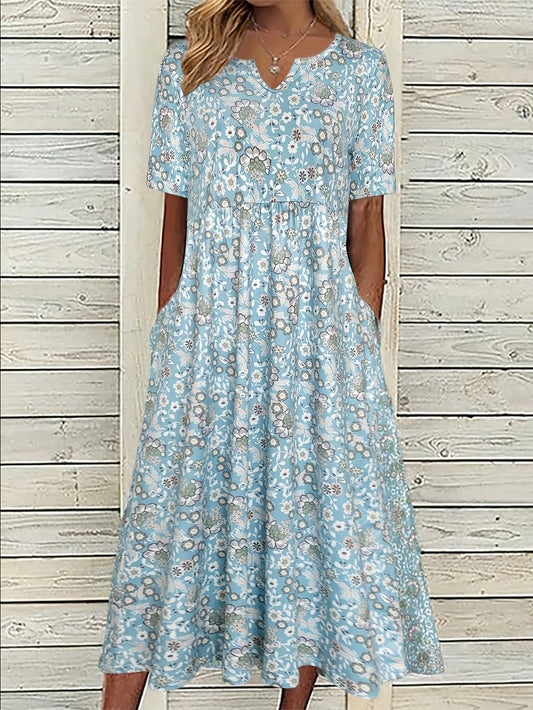 Margherita Azzurra — Abito con stampa floreale