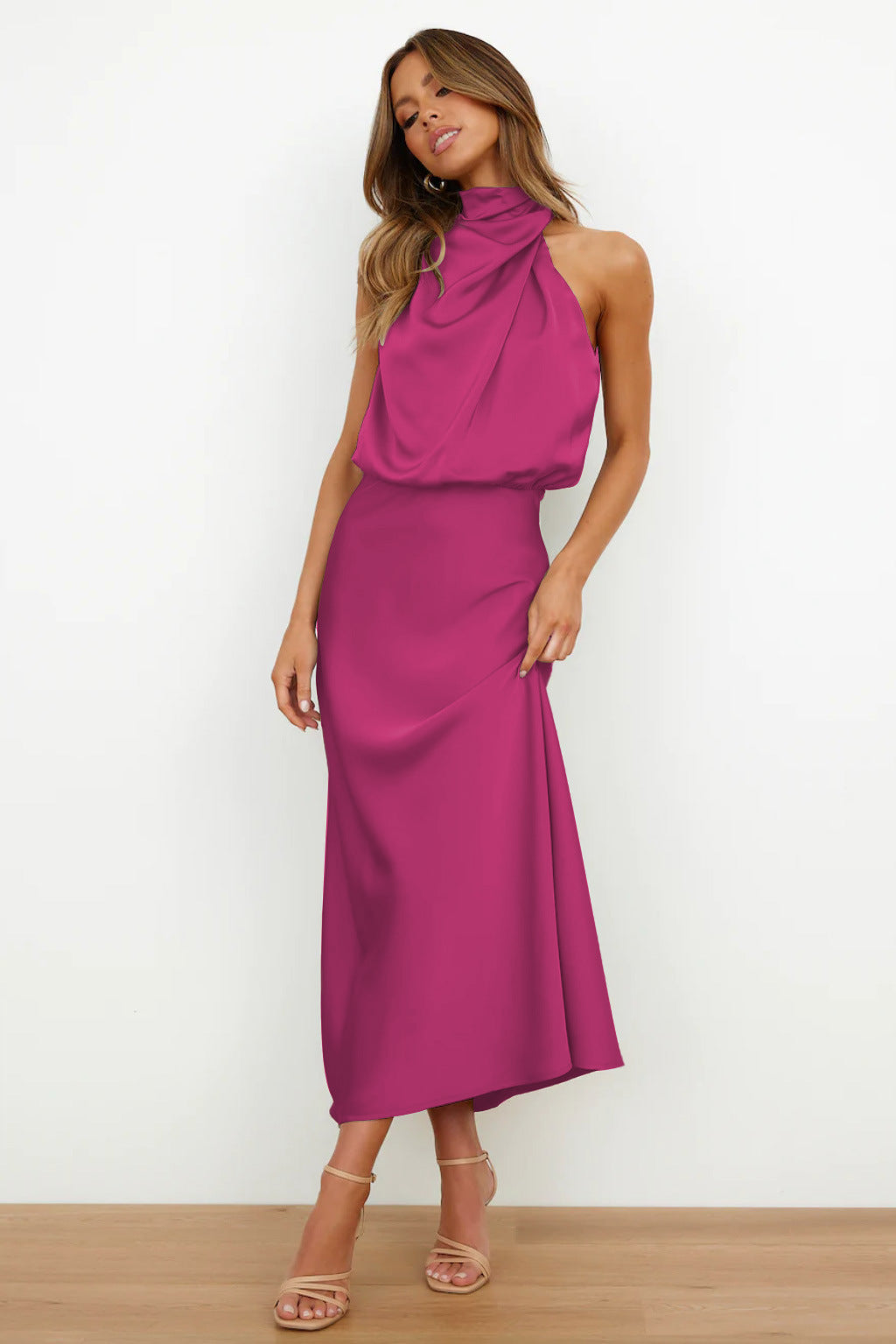 Violeta | Abito Drappeggiato Sahara