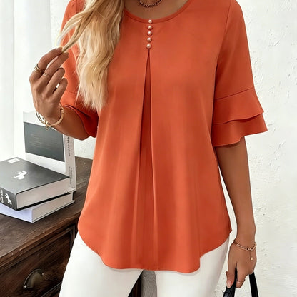 Ella - Top elegante con bottoni