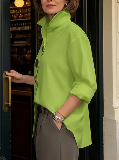 Rosaline | Blusa bottone decorativo