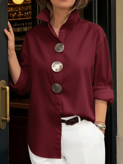 Rosaline | Blusa bottone decorativo