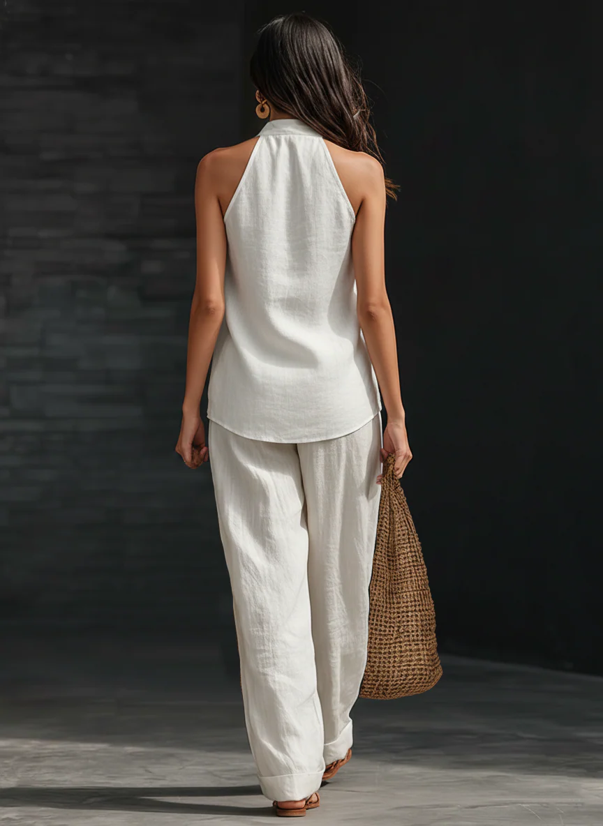Zoe™ Set senza maniche con pantaloni larghi