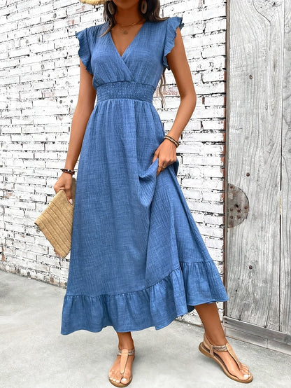 Vanessa - vestito con collo a V