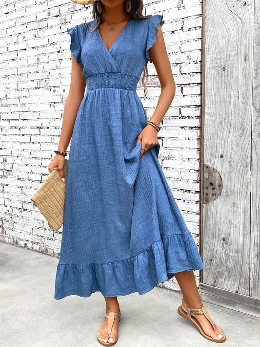 Vanessa - vestito con collo a V
