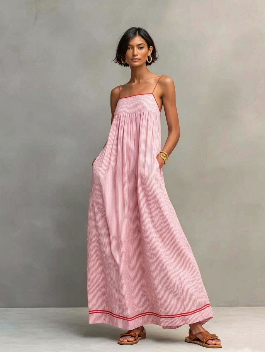 Livia | Elegante abito lungo senza maniche