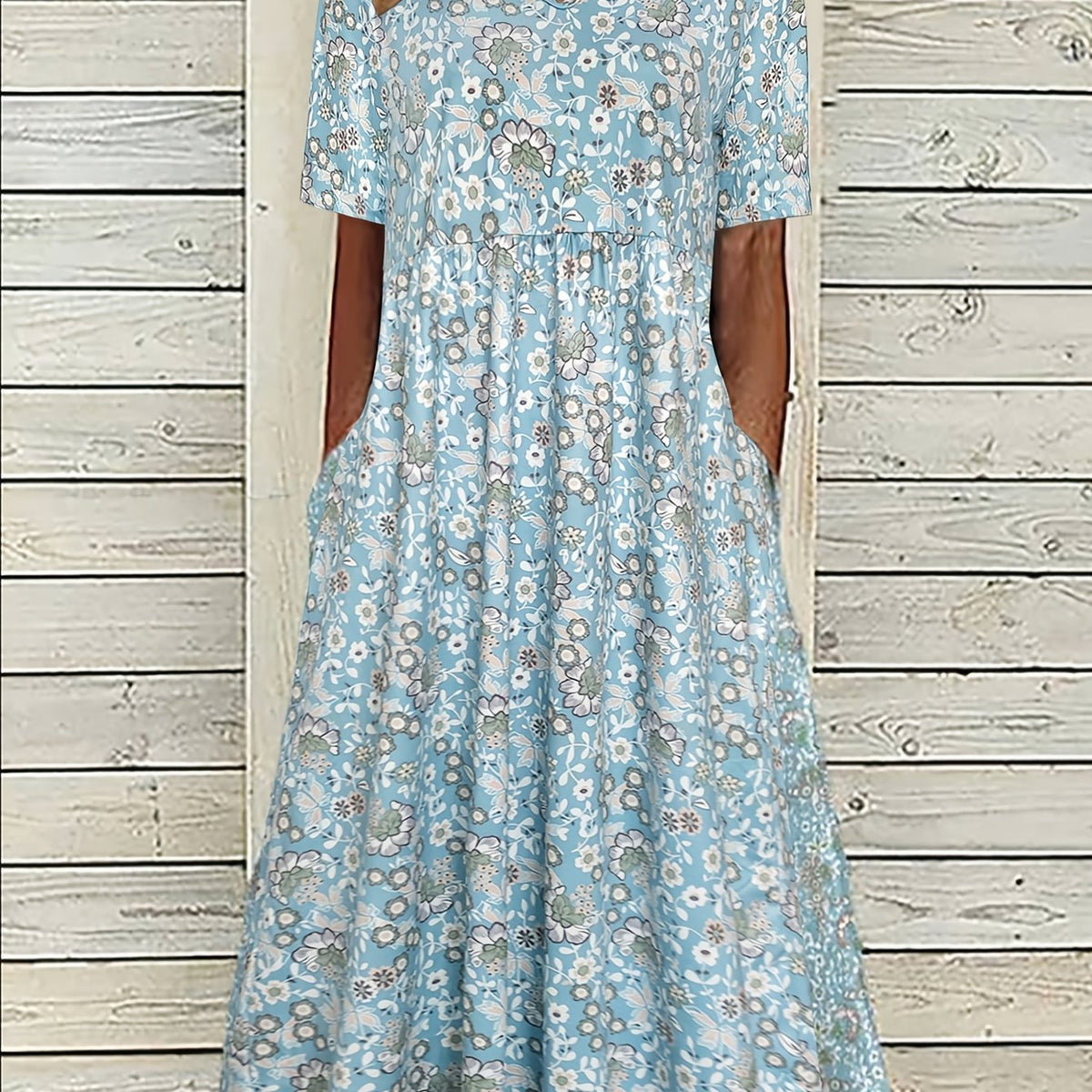 Margherita Azzurra — Abito con stampa floreale